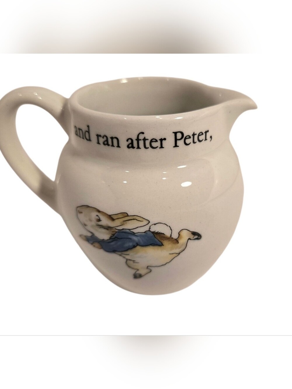 Vintage Wedgwood England Peter Rabbit Small Creamer Pitcher Fredrick Warne Co